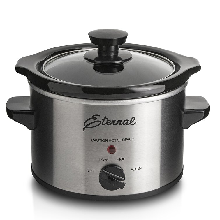 Courant 1.5 Quart Slow Cooker, Stainless Steel