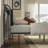 2-Piece Bedroom Set Bed with Bench Faux Leather Metal Full Size Bed Frame With Bookcase Headboard, USB Charging Station, and End of Bed Ottoman-1248438749