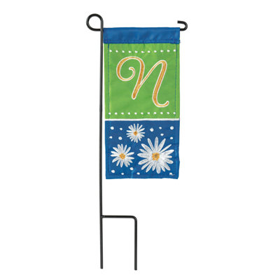 Mini Flag Daisy Monogram 4x8.5