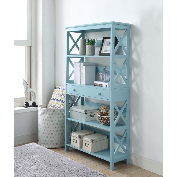 Oakden Etagere Storage Bookcase with Drawer