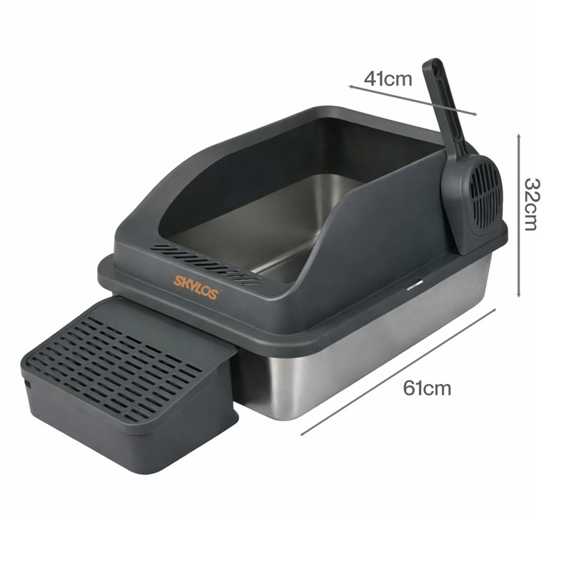 Stainless Steel, PP Litter Box Enclosure