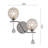 Bridget Light Dimmable Chrome Armed Sconce
