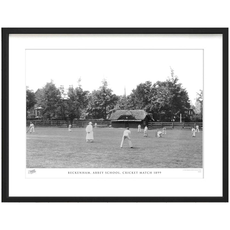 Beckenham, Abbey School, Cricket Match 1899 by Francis Frith - Single Picture Frame Print, 45cm H x 60cm W x 2.3cm D