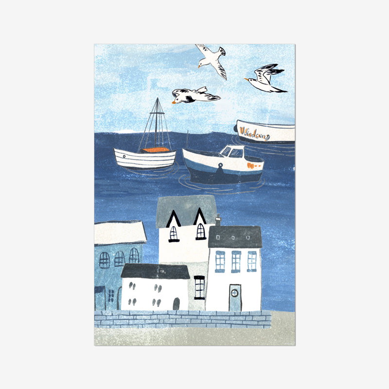 Sailors Rest I by Melissa Wang - Painting, 76cm H x 51cm W, Wrapped Canvas