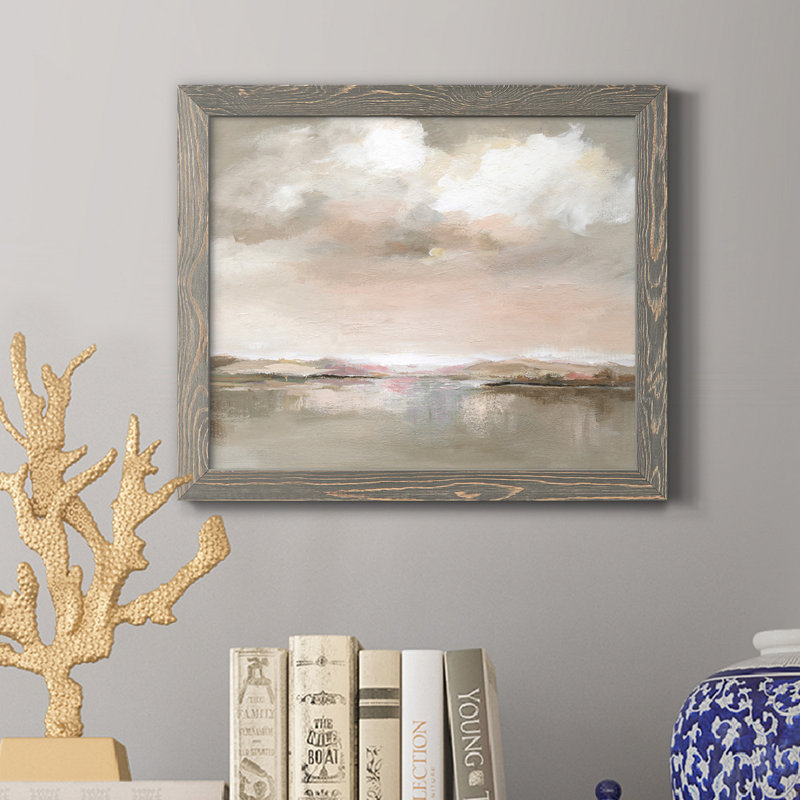 «Evening Drama», reproduction d'art sur toile encadrée, H 24 po x l 18 po x P 1,5 po, gris
