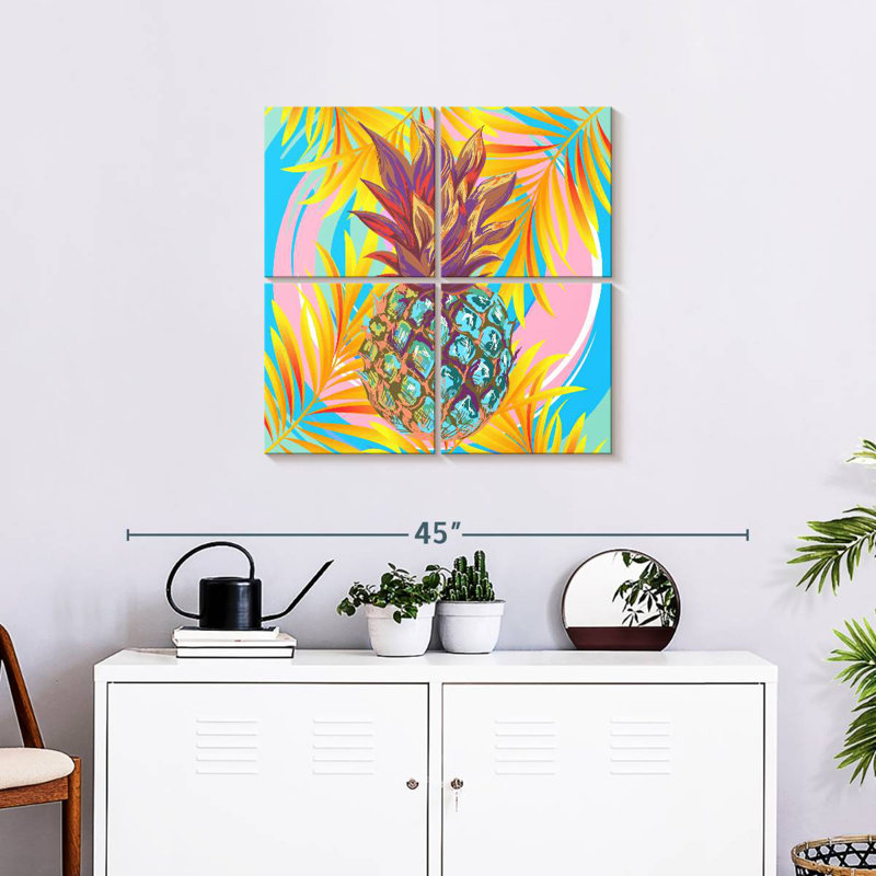 Ananas de palmier tropical Yarlin, H 26 po x l 26 po