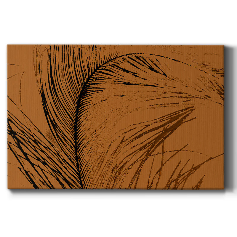 Impression sur toile «Feathered Impression I», H 18 po x l 27 po x P 1 po