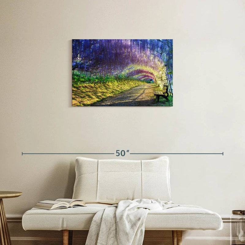 Harnek Lilac Wisteria Tunnel, 20" H x 30" W