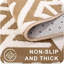 Tapis à texture géométrique luxueux en mousse viscoélastique ultra-douce