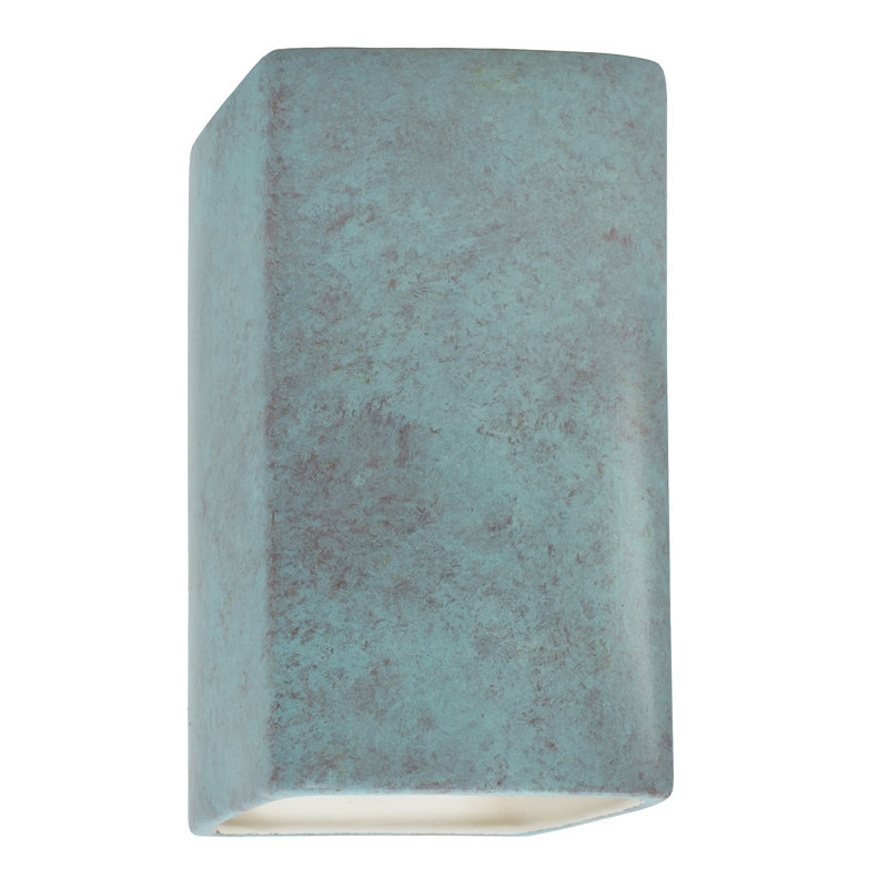 1 - Light Flush Mounted Sconce, No, Antique Gold, 13.5" H x 7.25" W x 6.5" D