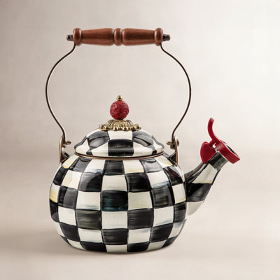 MacKenzie-Childs Courtly Check® Whistling Kettle
