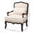 Nostrum Accent Chair Wenge Brown Finished Wood, 36.52'' H X 27.59'' W X 28.34'' D