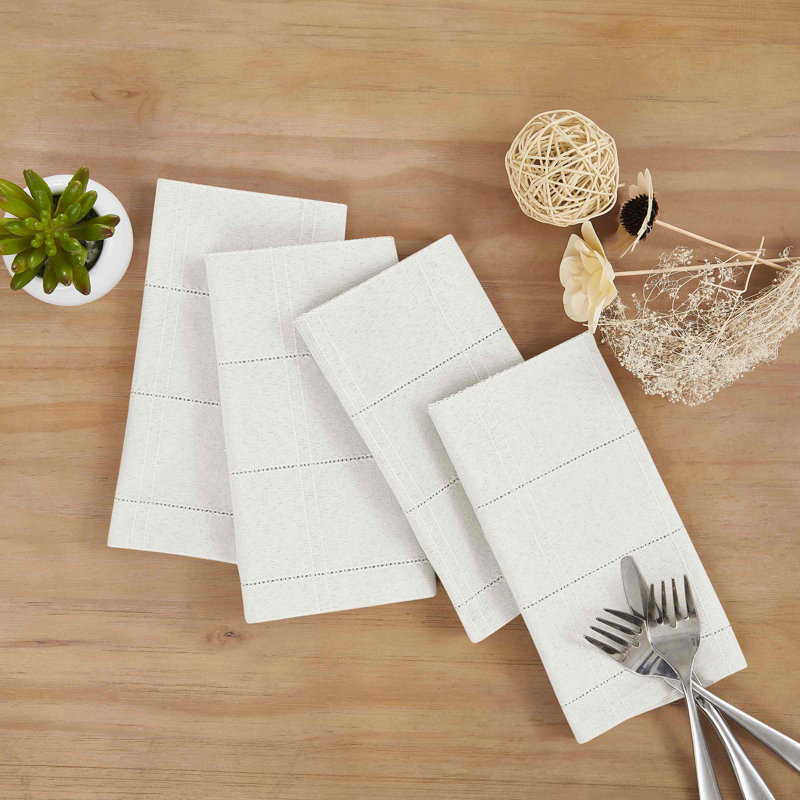 Izod Chadwick 4-Pack Napkin Set, White