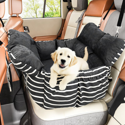 Adjustable Car Dog Seat with Storage Pockets