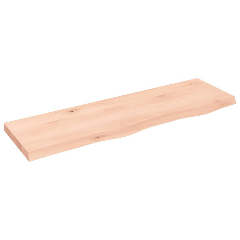 Abisoye 100cm Solid Wood Bathroom Vanity Top, Natural