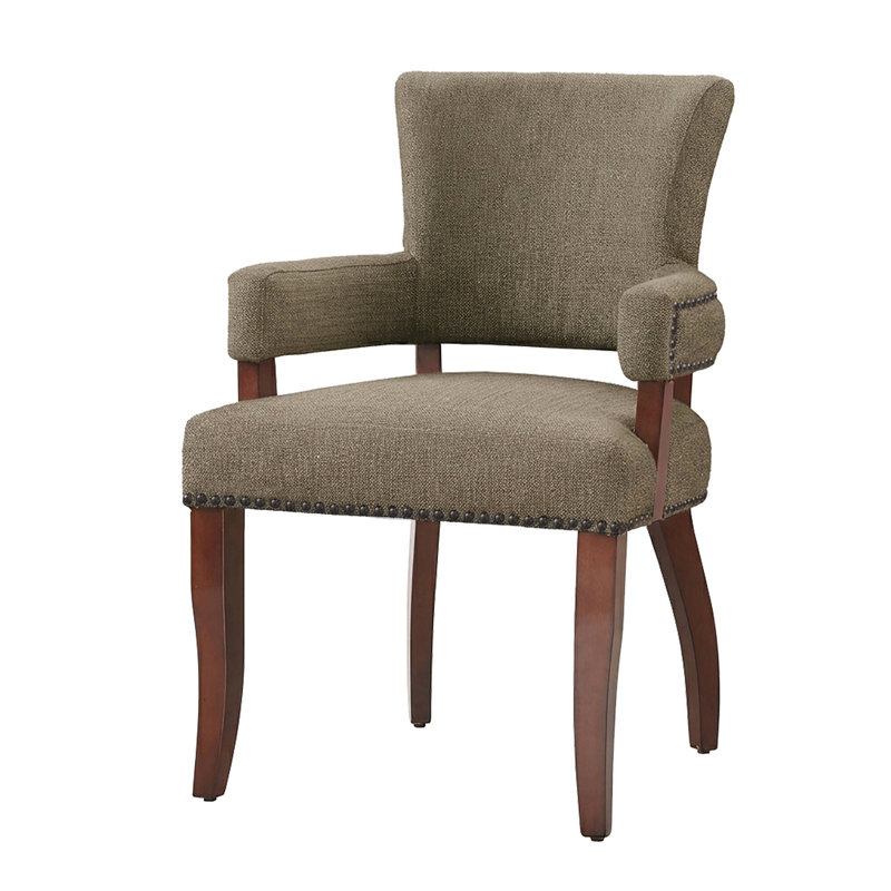 Chaise rembourrée Dawson, Brun
