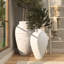 Ensemble de grands vases en métal Neako