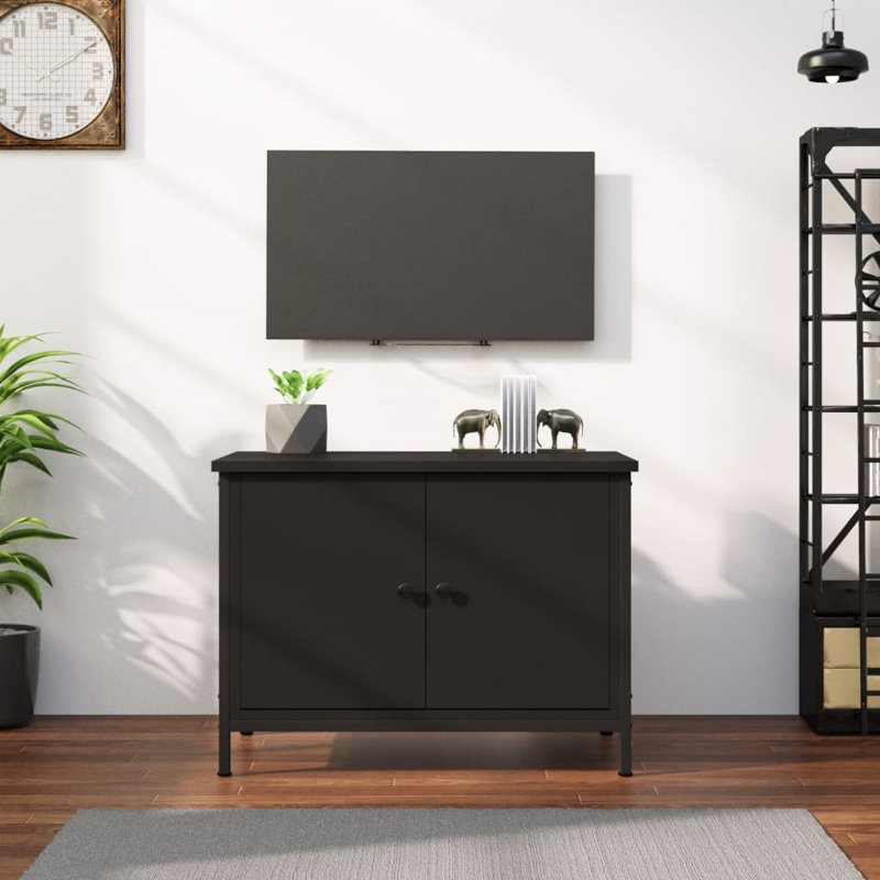 Devens TV Stand for TVs up to 28", Black