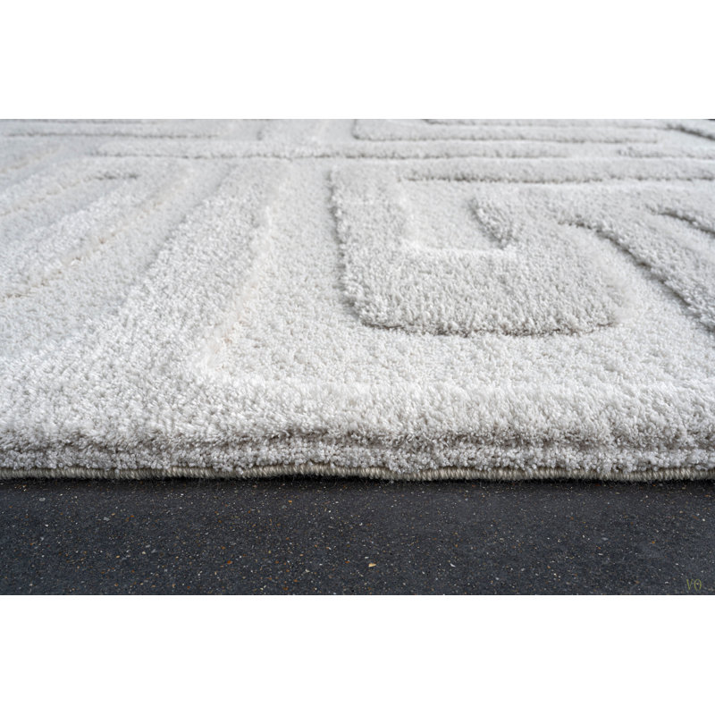 Tapis en polyester recyclé Lillian, Rectangle 5 pi 3 po x 7 pi 6 po