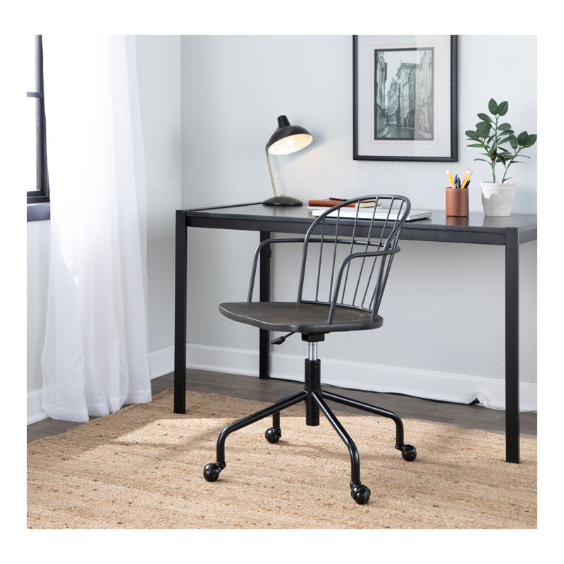 Chaise de travail Kenteria, Noir