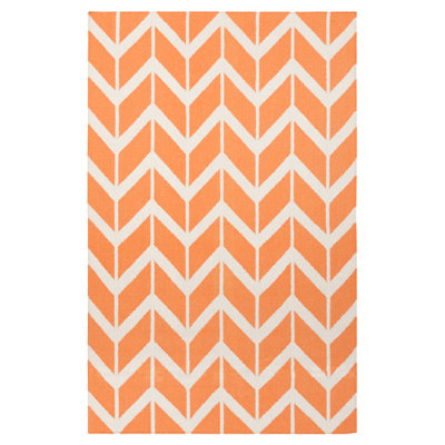 Larksville Wool Chevron Indoor Rug