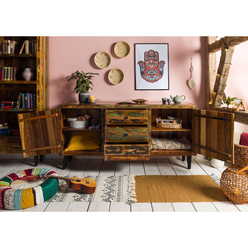 Sixties 180cm Solid Wood Sideboard