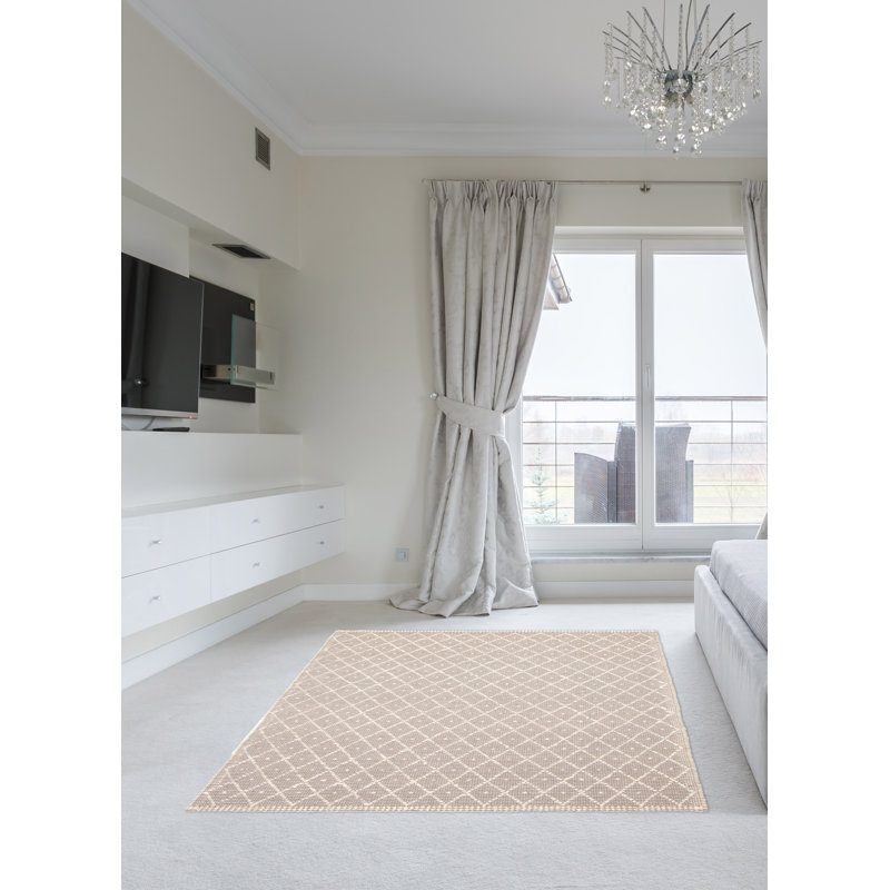 Tapis unique en laine 5 pi 1 po x 7 pi 8 po Chasey