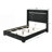 1Pc Contemporary Upholstered Queen Size Bed