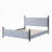 Striped Rubberwood Upholstered Bed-1653583328