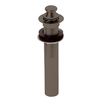 Lift & Turn Lavatory Faucet Drain without Overflow Holes - Exposed