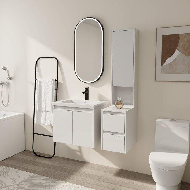 Ensemble de meuble-lavabo 48 po avec armoire à pharmacie - Rangement pour lavabo simple