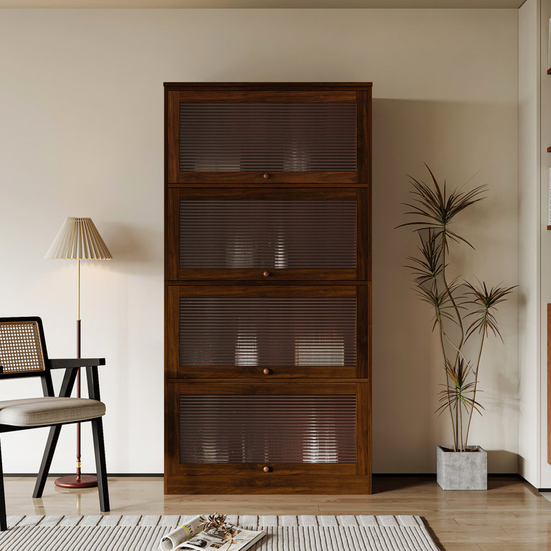 Bibliothèque avec 4 tablettes pour une organisation optimale et une grande capacité de rangement contemporaine