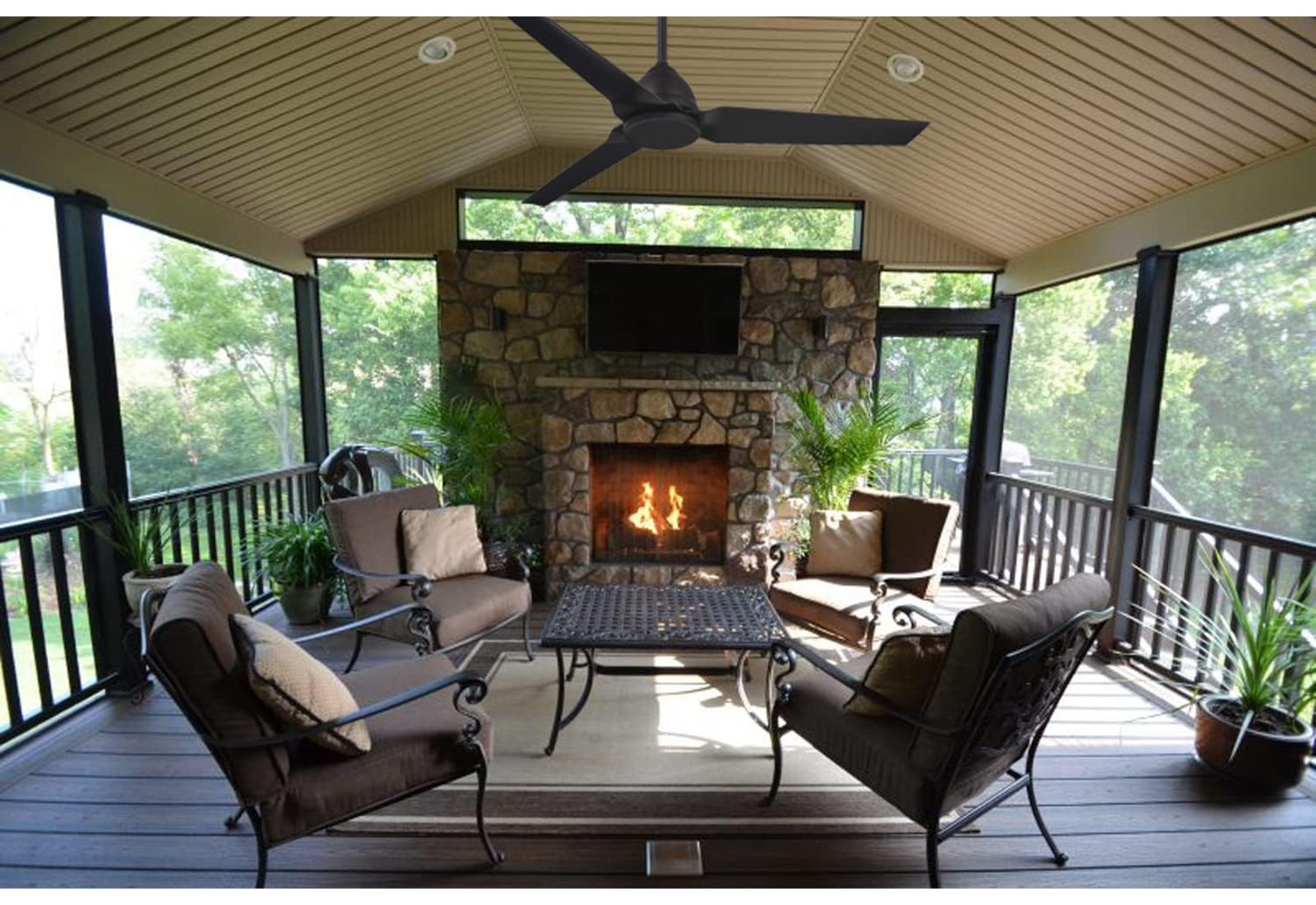 Java 54" Ceiling Fan, Coal