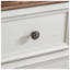 Commode 6 tiroirs Modern, commode beige avec glissières en métal - Armoire de rangement de style maison de campagne