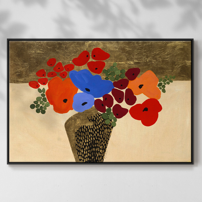 " Defining Moment ", Black Floater Framed Canvas, 17" H x 25" W x 2" D