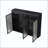 3-Door Arched Wall Mounted Glass Cabinet-126619740