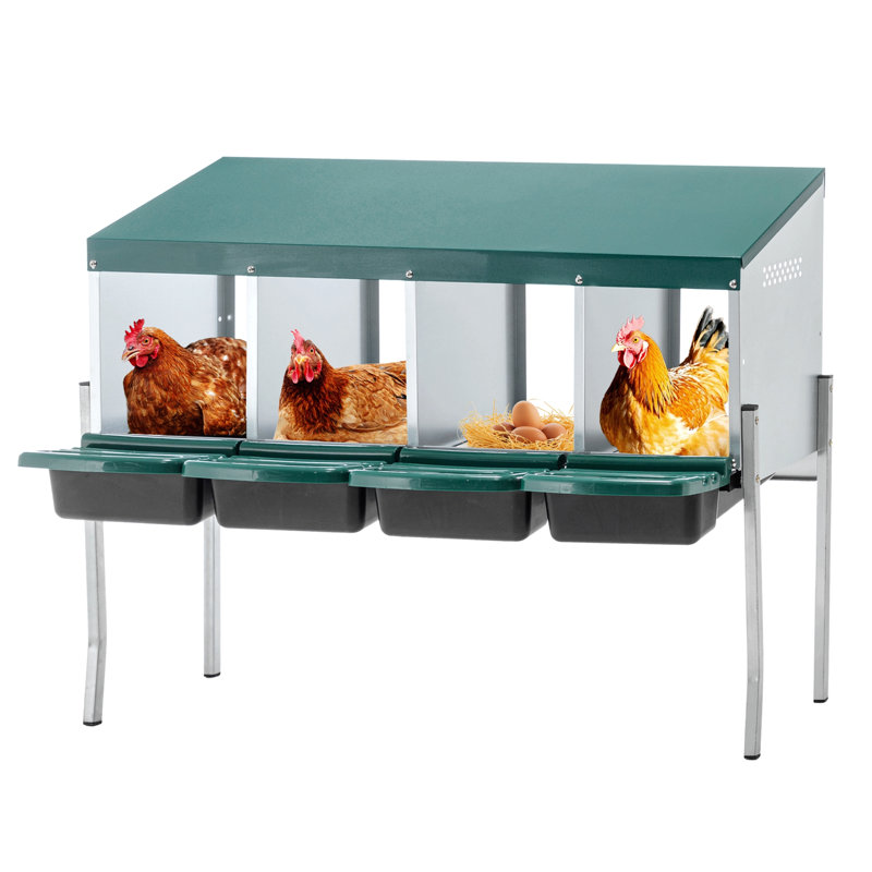 4-Hole Chicken Nest, With Legs And Cover To Protect Eggs