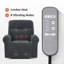 Fauteuil inclinable électrique à deux moteurs avec massage et chaleur, repose-pieds allongé-491260256