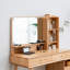 Commode Commode de table 100% chêne massif Dessus de table de bureau Commode de table compacte Accessoires de commode Largeur de rangement 90 cm Tiroir de rangement en bois naturel