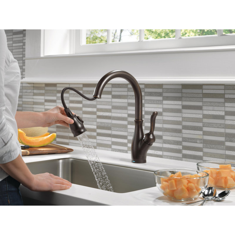 Leland Pull Down Sprayer Touch Kitchen Sink Faucet, Touch Control Kitchen Faucet, Venetian Bronze