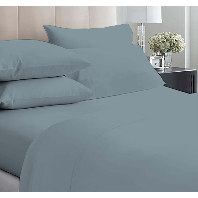 6-Piece Premium Deep Pockets Microfiber Sheet Set, Full, Light Teal