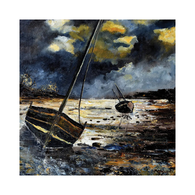 Seascape 78 1 Piece Wrapped Canvas Painting, 45.72 cm H x 45.72 cm W x 3.175 cm D