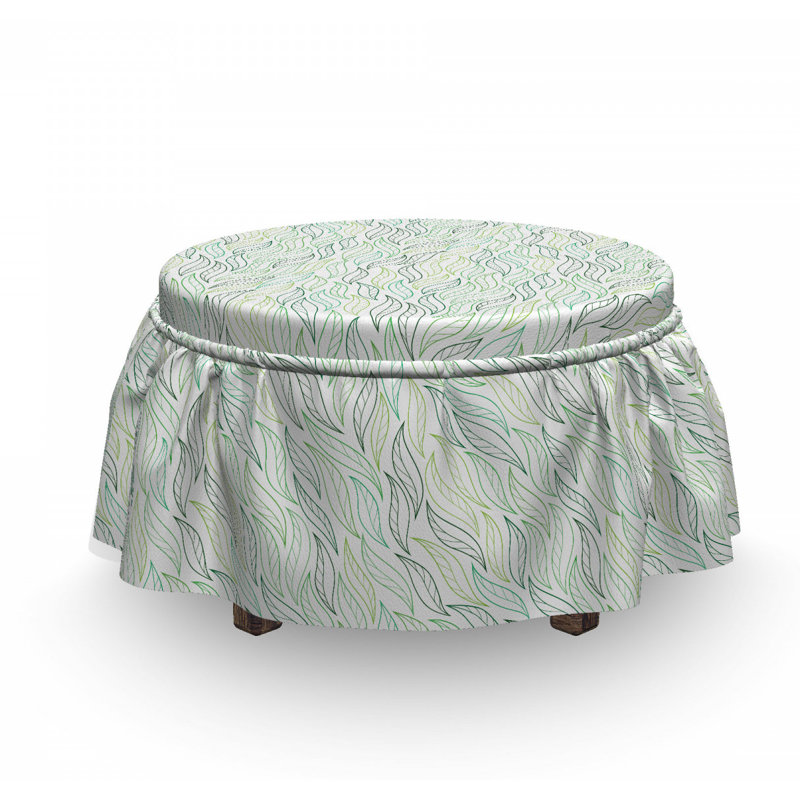Box Cushion Ottoman Slipcover