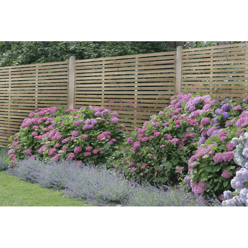 Natural Wood Fence Panels Included, 180cm H x 180cm W x 4.4cm D