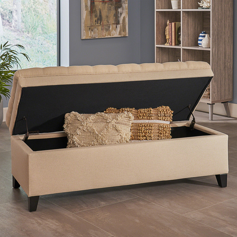 OTTOMAN DE RANGEMENT JULiana, Beige