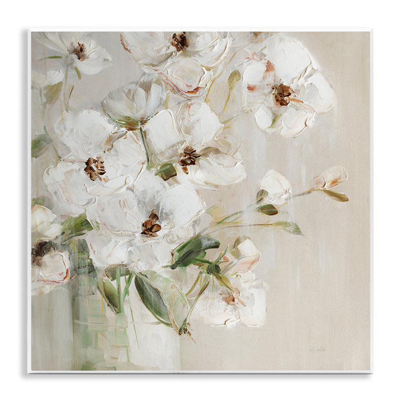  «Simple Blossoms on Beige» par Sally Swatland