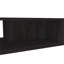 Table basse Mid-Century avec deux tablettes, brun chaud et noir, d'une largeur de 39,8 pouces