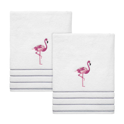 Izod Flamingo 100% Cotton Midweight Bath Towel
