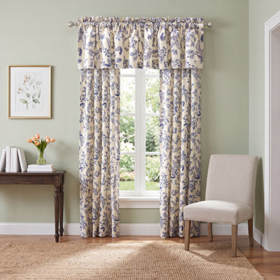 Toile Cotton 84" Tailored Window Valance