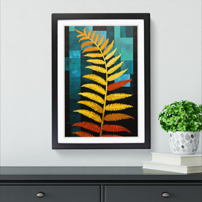 Fern Leaf Constructivism No.2 - Framed Print